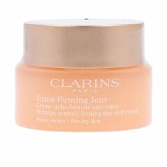 Sejas krēms Clarins Extra-Firming Jour Wrinkle Control Firming Day Rich Cream, 50 ml cena un informācija | Sejas krēmi | 220.lv