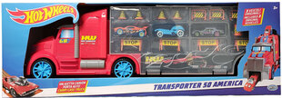 Transportieris ar automašīnām Hot Wheels цена и информация | Конструктор автомобилей игрушки для мальчиков | 220.lv