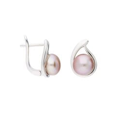 Серебряные серьги с подвеской и жемчугом Silver Pearls для женщин W60937731 1000000035649 цена и информация | Серьги | 220.lv