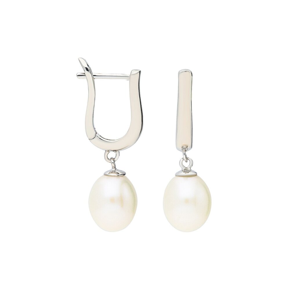 Sudraba auskari ar pērlēm Silver Pearls sievietēm W59372481 cena un informācija | Auskari | 220.lv