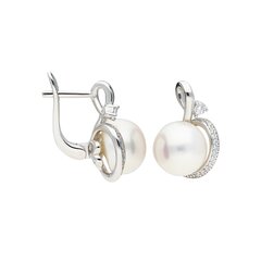 Серебряные серьги с подвеской и жемчугом Silver Pearls для женщин W58551538 1000000035668 цена и информация | Серьги | 220.lv