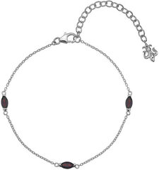 Hot Diamonds Серебряный браслет для малышей, родившихся в январе Anais Garnet AB001 цена и информация | Браслеты | 220.lv