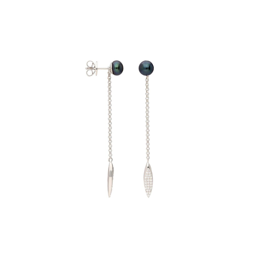 Sudraba auskari ar pērlēm Silver Pearls sievietēm W61022283 cena un informācija | Auskari | 220.lv