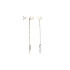 Серебряные серьги с подвеской и жемчугом Silver Pearls для женщин W61022342 1000000035859 цена и информация | Серьги | 220.lv