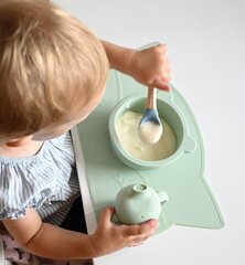 Силиконовый поднос для еды детский Nordbaby, зеленый цвет цена и информация | Детская посуда, контейнеры для молока и еды | 220.lv
