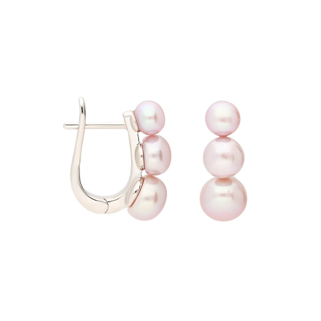 Sudraba auskari ar pērlēm Silver Pearls sievietēm W60929844 cena un informācija | Auskari | 220.lv