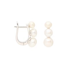 Sudraba auskari ar pērlēm Silver Pearls sievietēm W60929885 цена и информация | Серьги | 220.lv