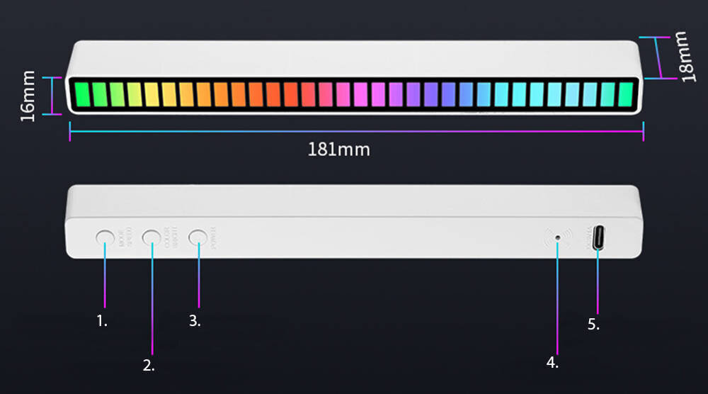Litsupply RGB gaismeklis цена и информация | Galda lampas | 220.lv
