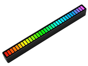 RGB USB LED звукочувствительный многоцветный свет цена и информация | Настольные светильники | 220.lv