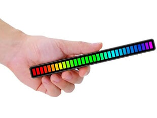 RGB USB LED звукочувствительный многоцветный свет цена и информация | Настольные лампы | 220.lv