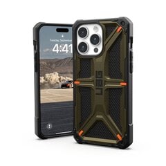 UAG Monarch - protective case for iPhone 15 Pro Max (kevlar element green) цена и информация | Чехлы для телефонов | 220.lv