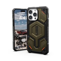 UAG Monarch Pro - protective case for iPhone 15 Pro Max compatible with MagSafe (kevlar element green) цена и информация | Чехлы для телефонов | 220.lv