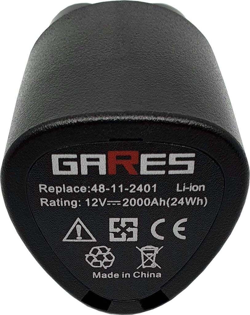 Akumulators Gares, 12V 2Ah, Milwaukee, M12 2239-21 цена и информация | Skrūvgrieži, urbjmašīnas | 220.lv