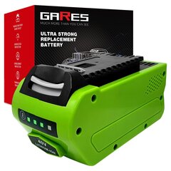 Akumulators Gares, 40V 3Ah, GreenWorks, G-MAX G40 cena un informācija | Skrūvgrieži, urbjmašīnas | 220.lv