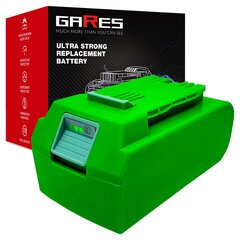 Аккумулятор Gares, 24V 4Ah, GreenWorks, G24 G24B4 цена и информация | Шуруповерты, дрели | 220.lv