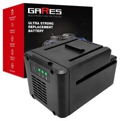 Аккумулятор Gares, 40V 2,5Ah, Worx, WA3536 цена и информация | Шуруповерты, дрели | 220.lv