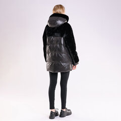Зимняя женская куртка Madaman, черная, для женщин с более круглыми формами цена и информация | Женские куртки | 220.lv