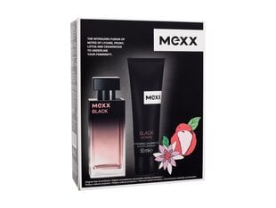 Dāvanu komplekts Mexx Black sievietēm: tualetes ūdens EDT, 30 ml + dušas želeja, 50 ml cena un informācija | Sieviešu smaržas | 220.lv