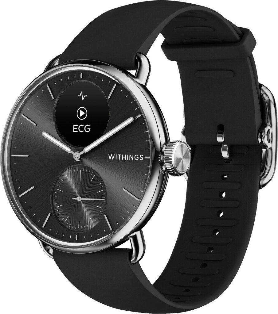 Withings Scanwatch 2, 38 mm, Black cena un informācija | Viedpulksteņi (smartwatch) | 220.lv