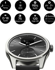 Withings Scanwatch 2, 42 мм, черный цена и информация | Смарт-часы (smartwatch) | 220.lv