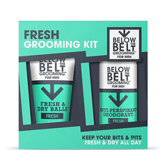Komplekts Below The Belt Fresh Grooming Kit vīriešiem: dezodorants Fresh, 150 ml + intīmās higiēnas želeja Fresh & Dry Balls, 75 ml cena un informācija | Intīmās higiēnas līdzekļi | 220.lv
