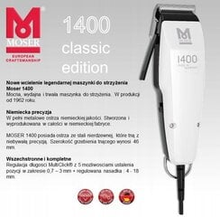 Moser 1400-0458 цена и информация | Машинки для стрижки волос | 220.lv