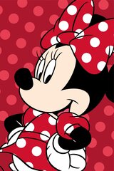Disney pleds Minnie Red, 100x150 cm cena un informācija | Gultas pārklāji, pledi | 220.lv