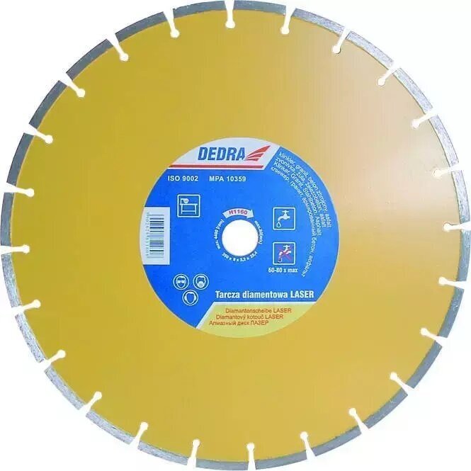 Dimanta disks 350x25,4 mm "LASER" цена и информация | Rokas instrumenti | 220.lv