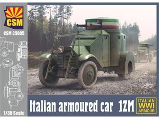 Сборная пластиковая модель CSM - Italian Armoured Car 1ZM, 1/35, 35005 цена и информация | Kонструкторы | 220.lv