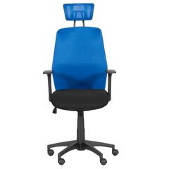 Krēsls Wood Garden Carmen 7535, melns/zils cena un informācija | Biroja krēsli | 220.lv