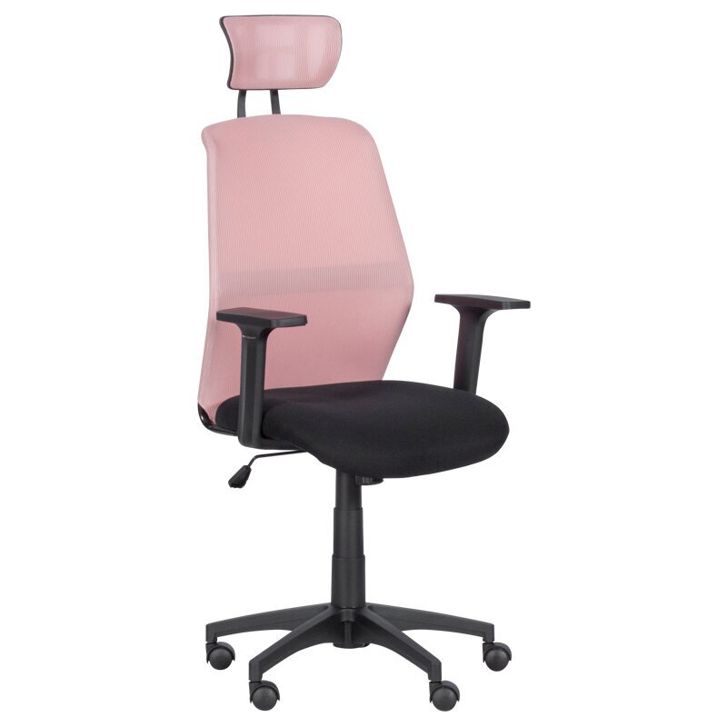 Krēsls Wood Garden Carmen 7535, melns/rozā цена и информация | Biroja krēsli | 220.lv