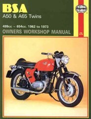 BSA A50 & A65 Twins (62 - 73) Haynes Repair Manual cena un informācija | Ceļojumu apraksti, ceļveži | 220.lv