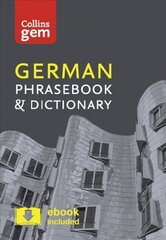 Collins German Phrasebook and Dictionary Gem Edition: Essential Phrases and Words in a Mini, Travel-Sized Format 4th Revised edition, Collins German Phrasebook and Dictionary Gem Edition: Essential Phrases and Words in a Mini, Travel Sized Format цена и информация | Путеводители, путешествия | 220.lv