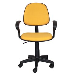Darba krēsls Wood Garden Carmen 6012, dzeltens cena un informācija | Biroja krēsli | 220.lv