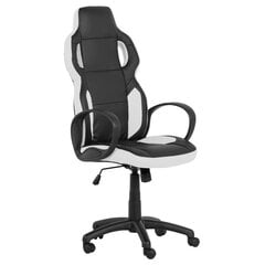 Spēļu krēsls Wood Garden Carmen 7510, melns/balts cena un informācija | Biroja krēsli | 220.lv