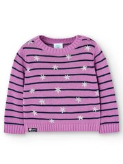 BOBOLI Stripes With Silver Stars Printed Mauve 520237770 цена и информация | Свитеры, жилетки, пиджаки для девочек | 220.lv