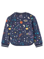 BOBOLI Fleece Navy Blue Space Print 520237815 цена и информация | Свитеры, жилетки, пиджаки для девочек | 220.lv