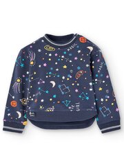 BOBOLI Fleece Navy Blue Space Print 520237815 цена и информация | Свитеры, жилетки, пиджаки для девочек | 220.lv