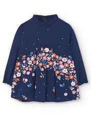 BOBOLI Chiffon Multicoloured Flower Print Navy 520237934 цена и информация | Платья для девочек | 220.lv