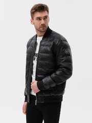 Bomber jaka no eko ādas Oliver V1 C602-52355-XXL цена и информация | Мужские куртки | 220.lv