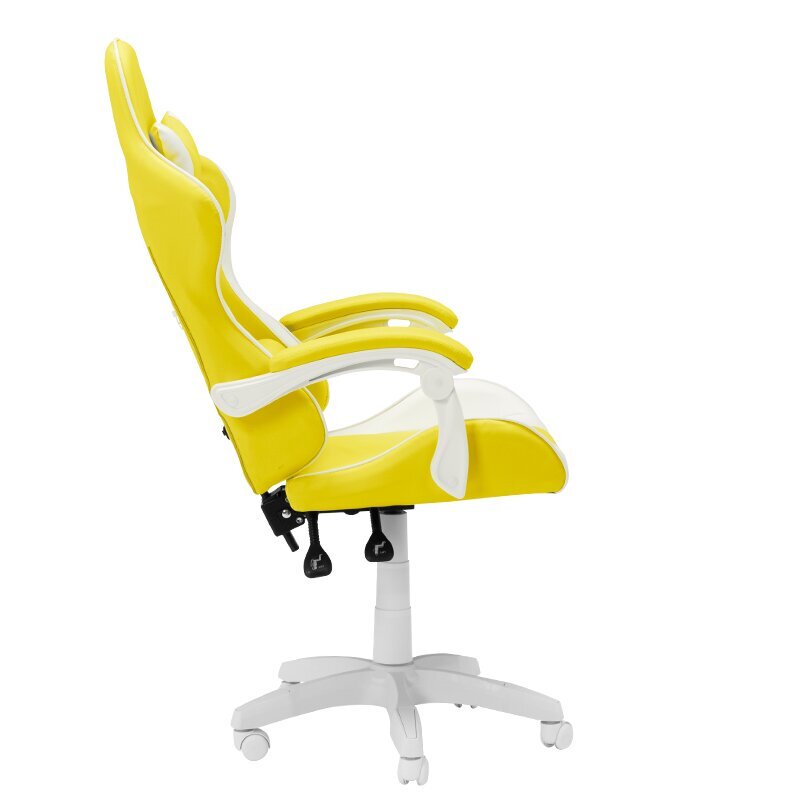 Spēļu krēsls Wood Garden Carmen 6311, balts/dzeltens cena un informācija | Biroja krēsli | 220.lv
