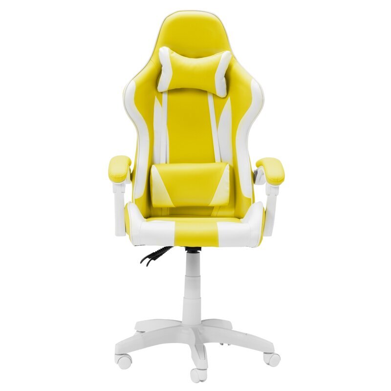 Spēļu krēsls Wood Garden Carmen 6311, balts/dzeltens цена и информация | Biroja krēsli | 220.lv
