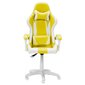 Spēļu krēsls Wood Garden Carmen 6311, balts/dzeltens cena un informācija | Biroja krēsli | 220.lv