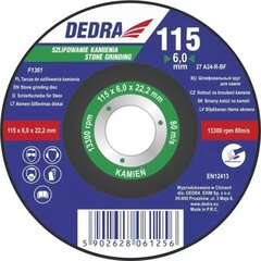 Slīpēšanas disks akmenim izliekts 125x6,0x22,3 cena un informācija | Slīpmašīnas | 220.lv