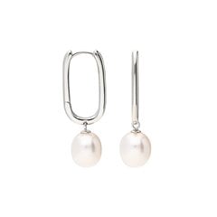 Sudraba auskari ar pērlēm Silver Pearls sievietēm W60935724 cena un informācija | Auskari | 220.lv