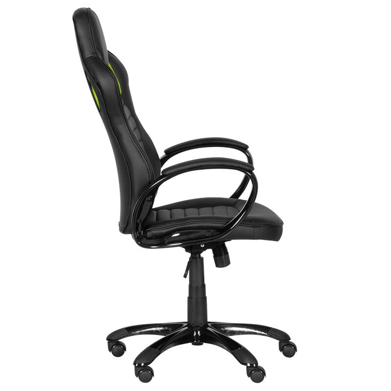 Spēļu krēsls Wood Garden Carmen 7502, melns/zaļš cena un informācija | Biroja krēsli | 220.lv