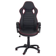 Spēļu krēsls Wood Garden Carmen 7502, melns/sarkans cena un informācija | Biroja krēsli | 220.lv