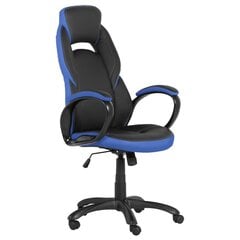 Spēļu krēsls Wood Garden Carmen 7511, melns/zils cena un informācija | Biroja krēsli | 220.lv