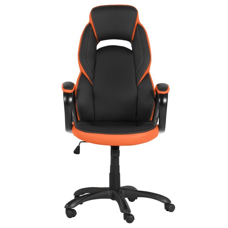 Spēļu krēsls Wood Garden Carmen 7511, melns/oranžs cena un informācija | Biroja krēsli | 220.lv