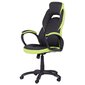 Spēļu krēsls Wood Garden Carmen 7511, melns/zaļš cena un informācija | Biroja krēsli | 220.lv